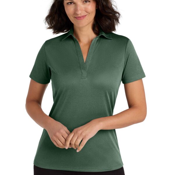 Ladies Heathered Silk Touch ™ Performance Polo Thumbnail